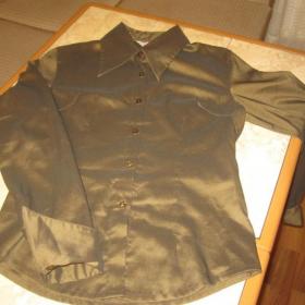 Винтажная женская блузка-рубашка, размер 44.