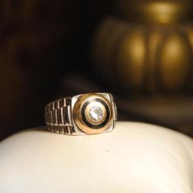 винтажное кольцо перстень серебро 925  