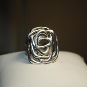 стильное кольцо серебро 925 проба  