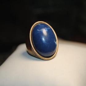 винтажный перстень медь имитация камня  