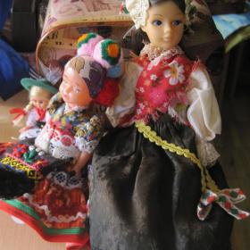 Кукла в национальном костюме, Европа, винтаж
