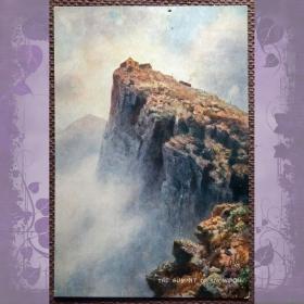 Антикварная открытка "Вершина Сноудона". Шотландия