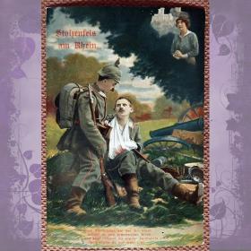 Антикварная открытка "Штольценфельс-на-Рейне"