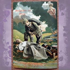 Антикварная открытка "Штольценфельс-на-Рейне"