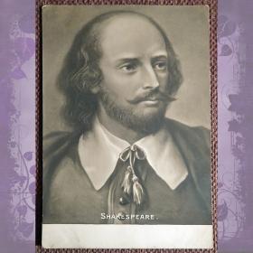Антикварная открытка "Вильям Шекспир"