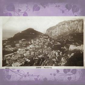 Открытка "Капри. Панорама". Италия. 1950-е годы