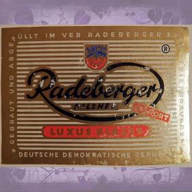Этикетка. Пиво "Radeberger" (Германия)