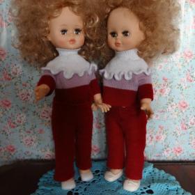 Куклы СССР/ГДР 40 см Две сестренки