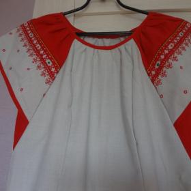 Платье СССР с вышивкой 