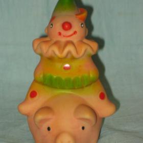 Игрушка резиновая "Клоун". 1980е гг.