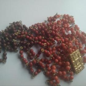 Бусы колье ожерелье винтаж пластик на пинах чешские Чехословакия красивая застежка  