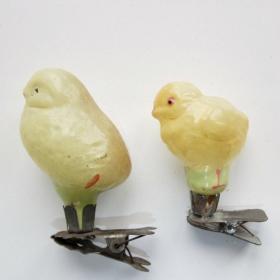Цыплёнок елочная игрушка  СССР