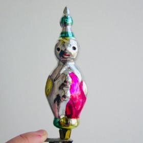 Клоун елочная игрушка СССР набор "Карнавал"