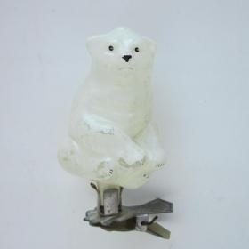 Белый медведь артель "Культигрушка" елочная игрушка СССР