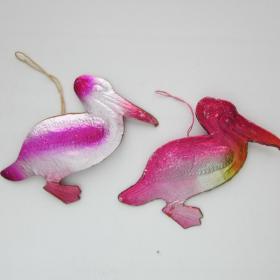 Картонажные елочные игрушки СССР пеликан