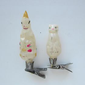 Мини серия Козлик и Кошка елочная игрушка СССР набор "Серебрянное копытце"