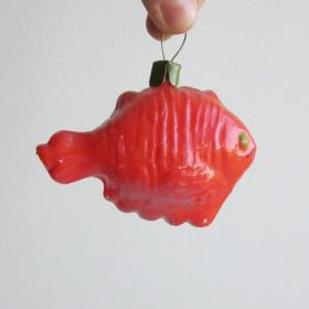 Рыбка елочная игрушка СССР