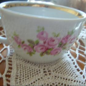 Винтажная чашка с розочками, СССР