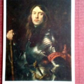 Портрет воина в датах с красной повязкой на руке. Антони ван Дейк 1955 г.