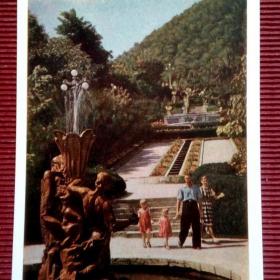 Железноводск. Каскадная лестница. Фонтан "Каменный цветок". В. Панов 1961 г. (М).
