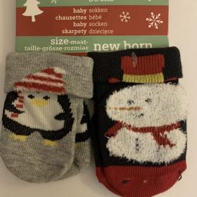 Детские носочки две пары Новый год Рождество 