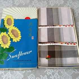 Носовые платки мужские, упаковка 5 штук, Китай времен СССР. Sunflower HENDKERCHIEFS