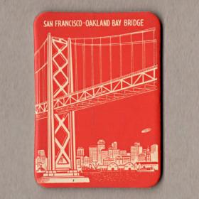 Магнит сувенирный. Сан-Франциско, San Francisco, Oakland Bay Bridge, California