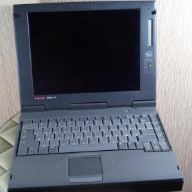 Ноутбук антикварный Digital HiNote VP TS30G в рабочем состоянии Windows 95 Pentium 100 история