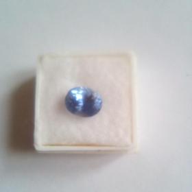 натуральный голубой сапфир 7 мм