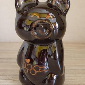 Статуэтка. Мишка Олимпийский. Медведь. Олимпиада - 80. Высота - 10,5 см. СССР. Редкий. 